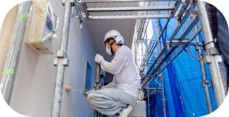 施工内容を説明する担当者